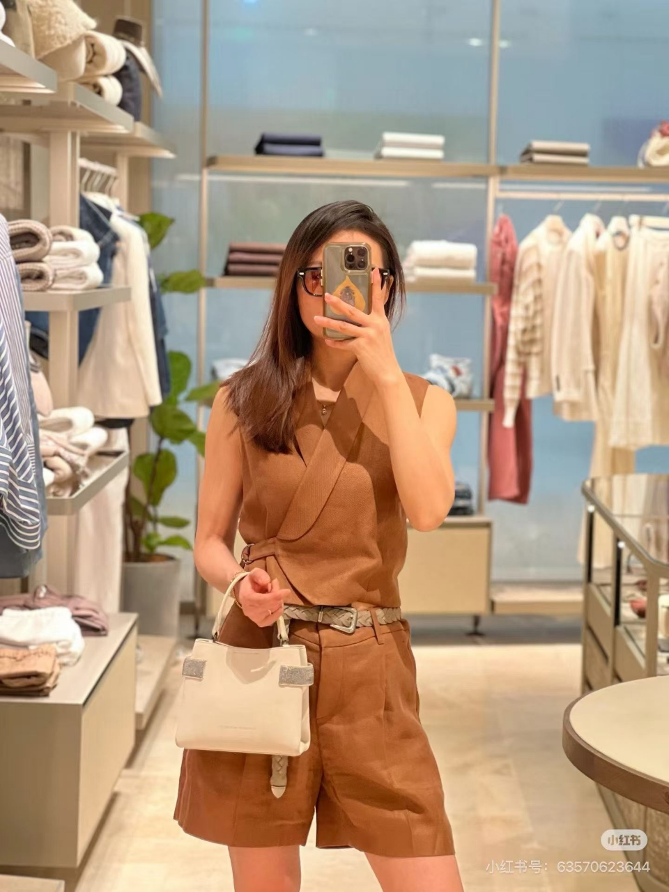 브루넬로쿠치넬리 린넨 베스트 쇼츠 셋업