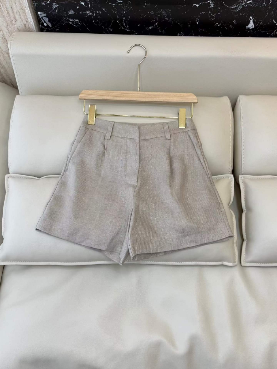 브루넬로쿠치넬리 린넨 베스트 쇼츠 셋업