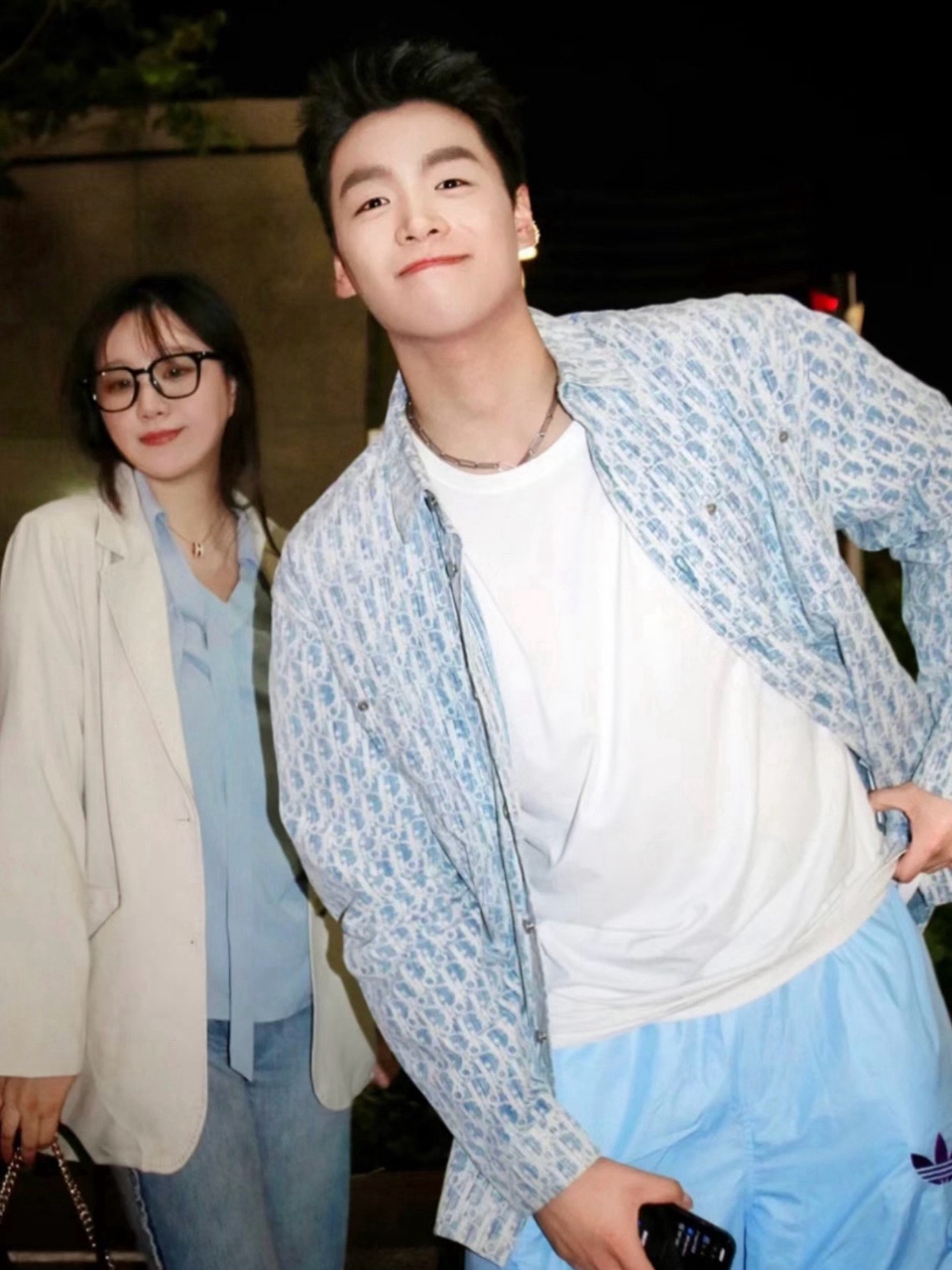 디올 오블리크 데님 셔츠