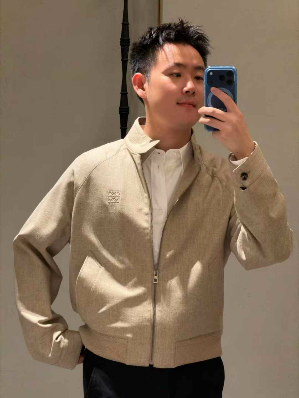 로에베 아나그램 울 트윌 자켓