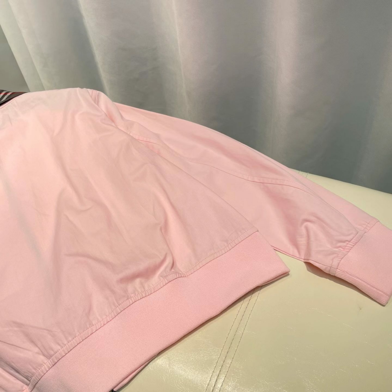 버버리 체크 카라 자켓