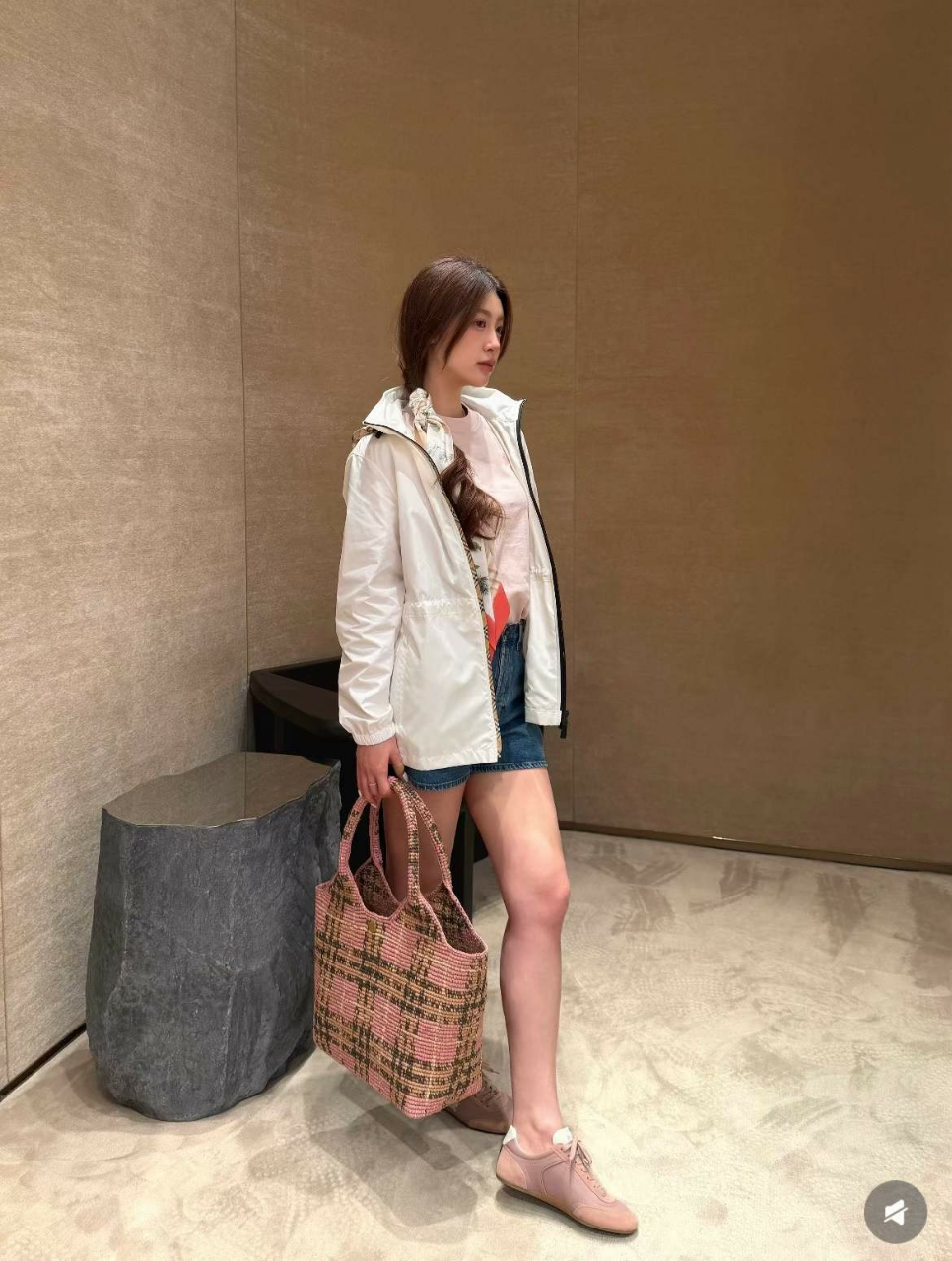 버버리 나일론 블랙풀 숏 파카