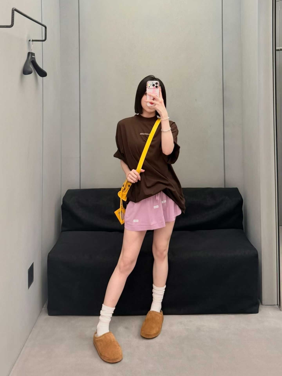 발렌시아가 로고 백로고 티셔츠