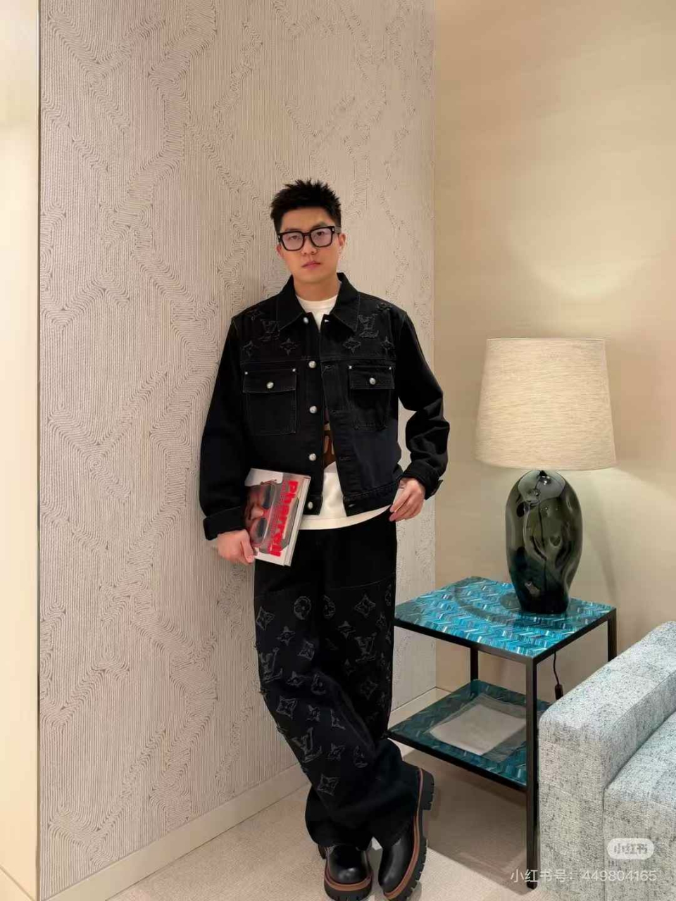 루이비통 데님 자켓