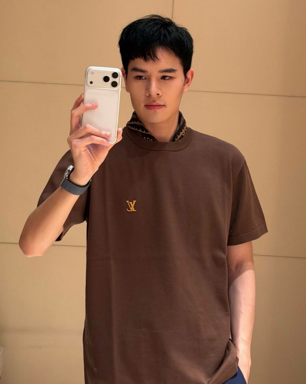 루이비통 LV 코튼 반팔 니트