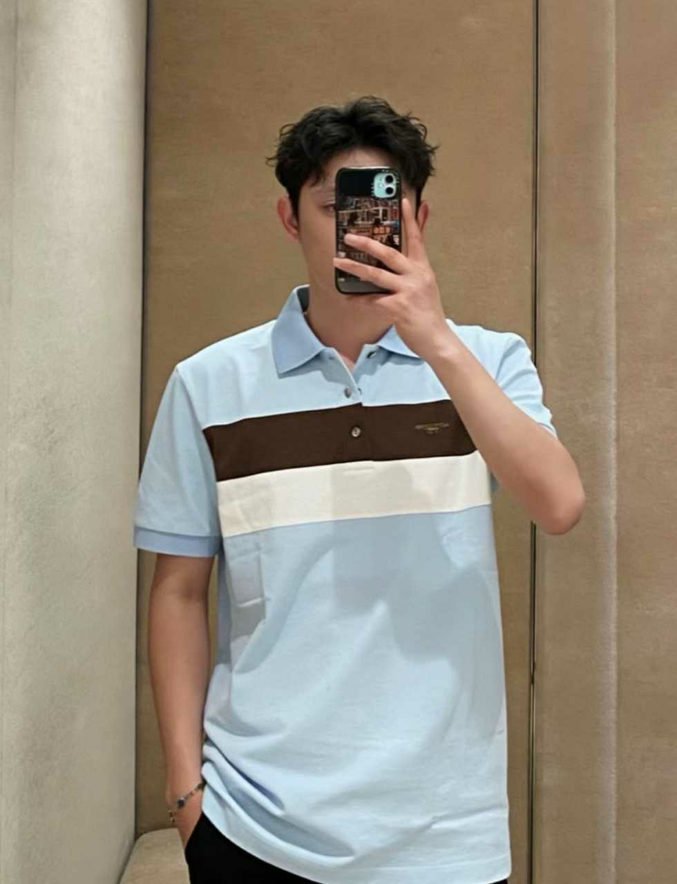 루이비통 숏 슬리브 폴로 셔츠