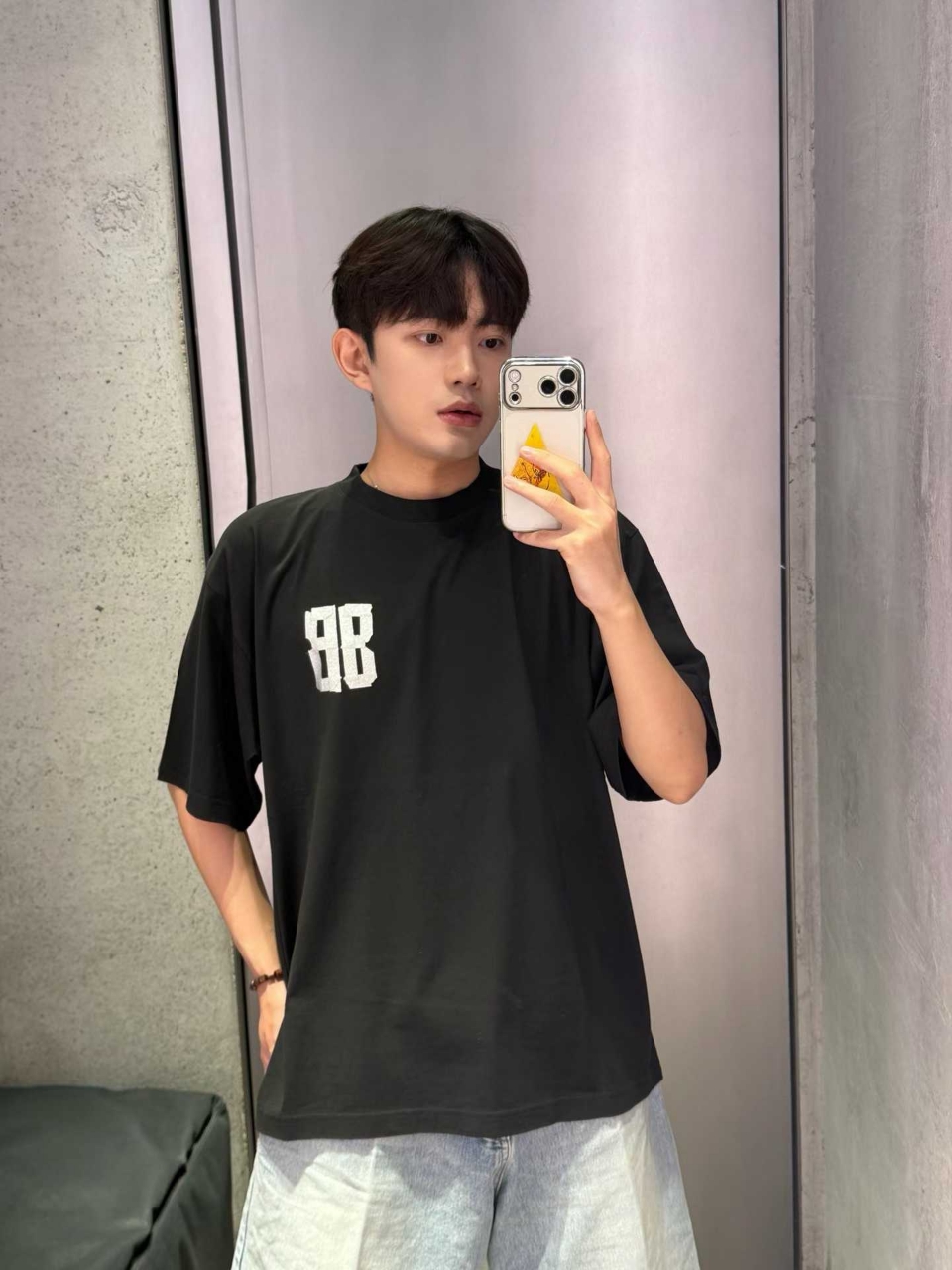 발렌시아가 BB 마스킹 테이프 티셔츠