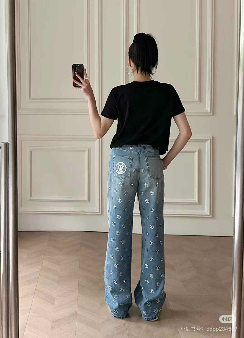 루이비통 LV SKI 데님 팬츠