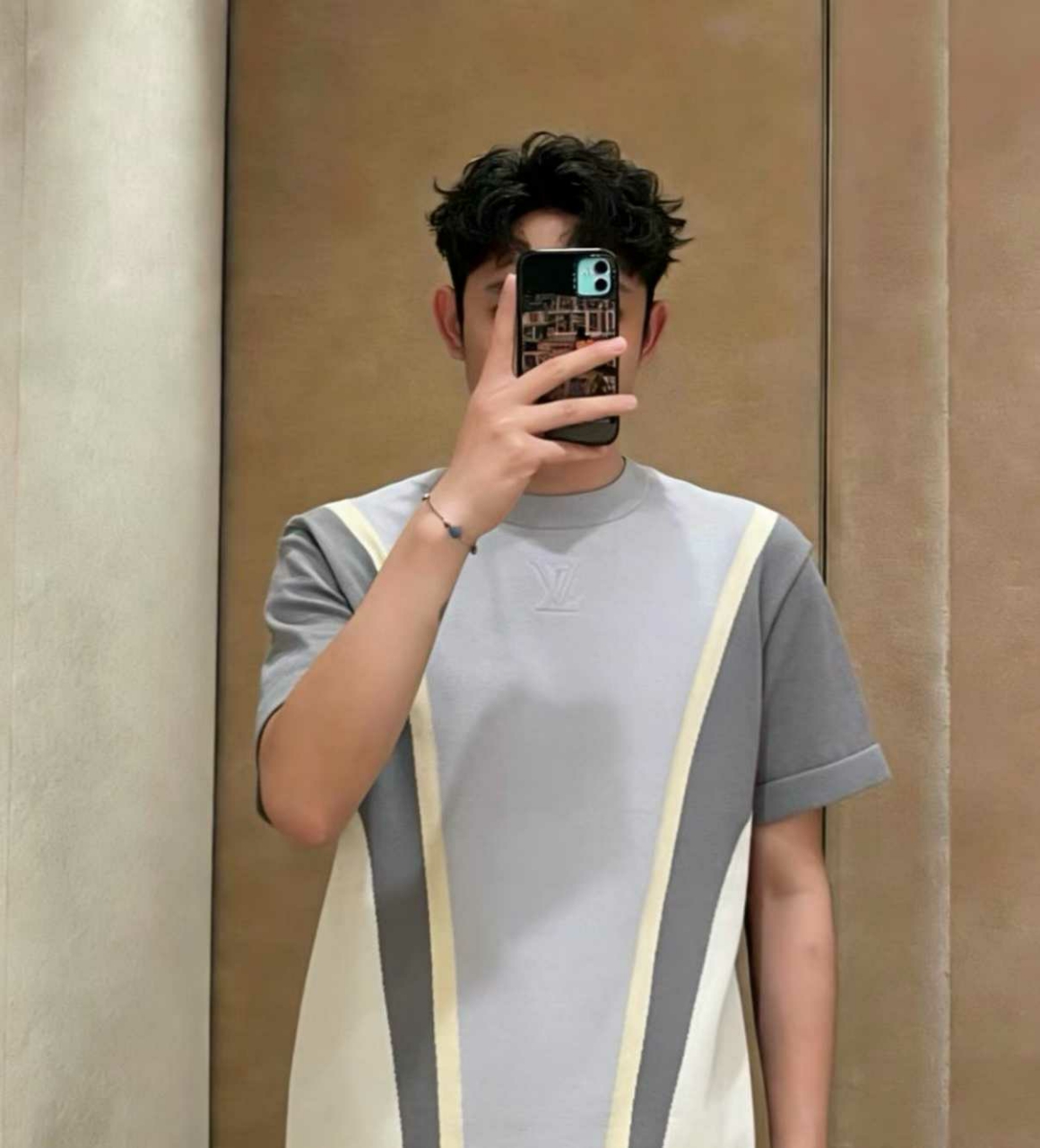 루이비통 LV 코튼 반팔 니트