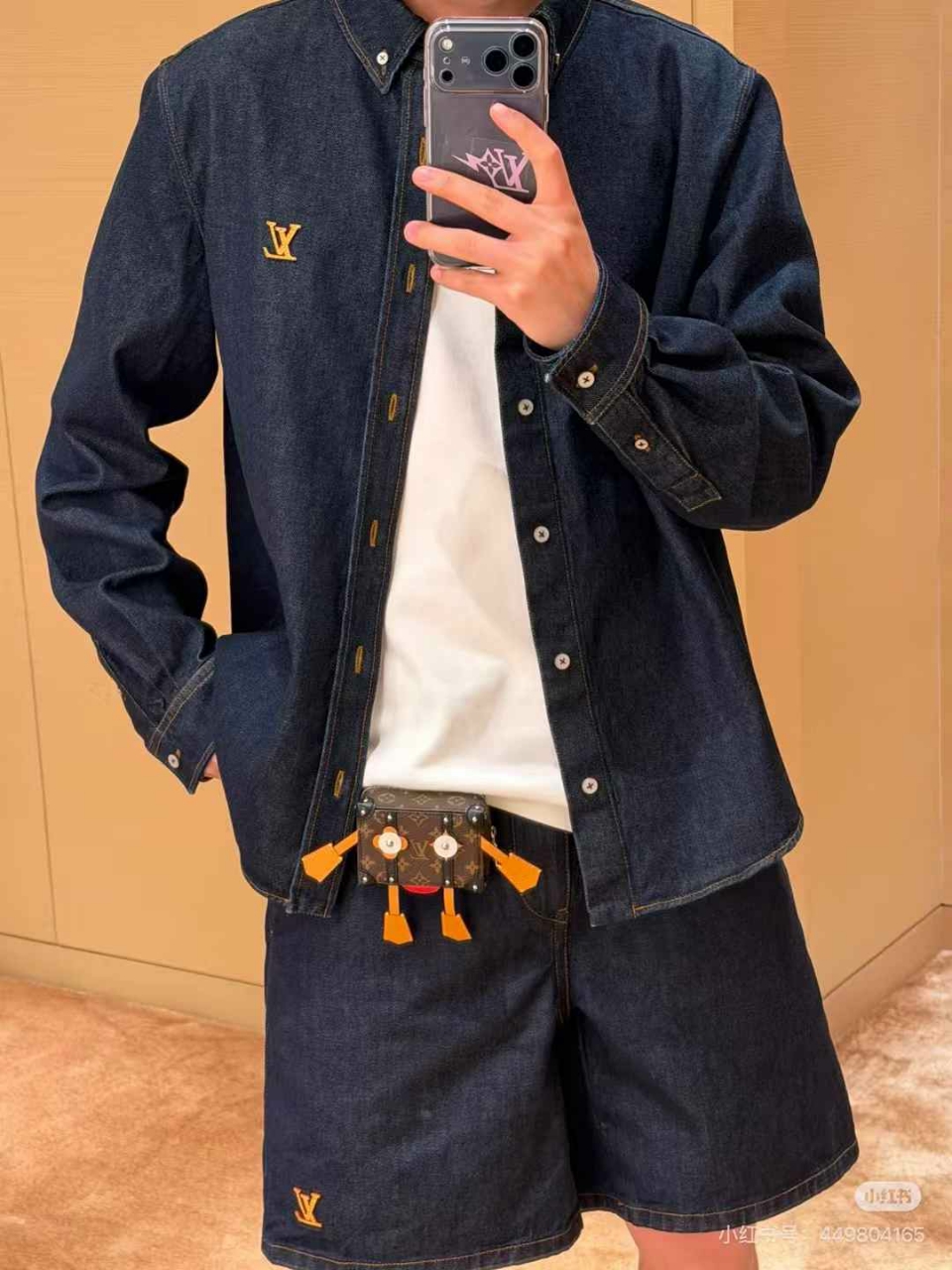 루이비통 테일러드 데님 반바지