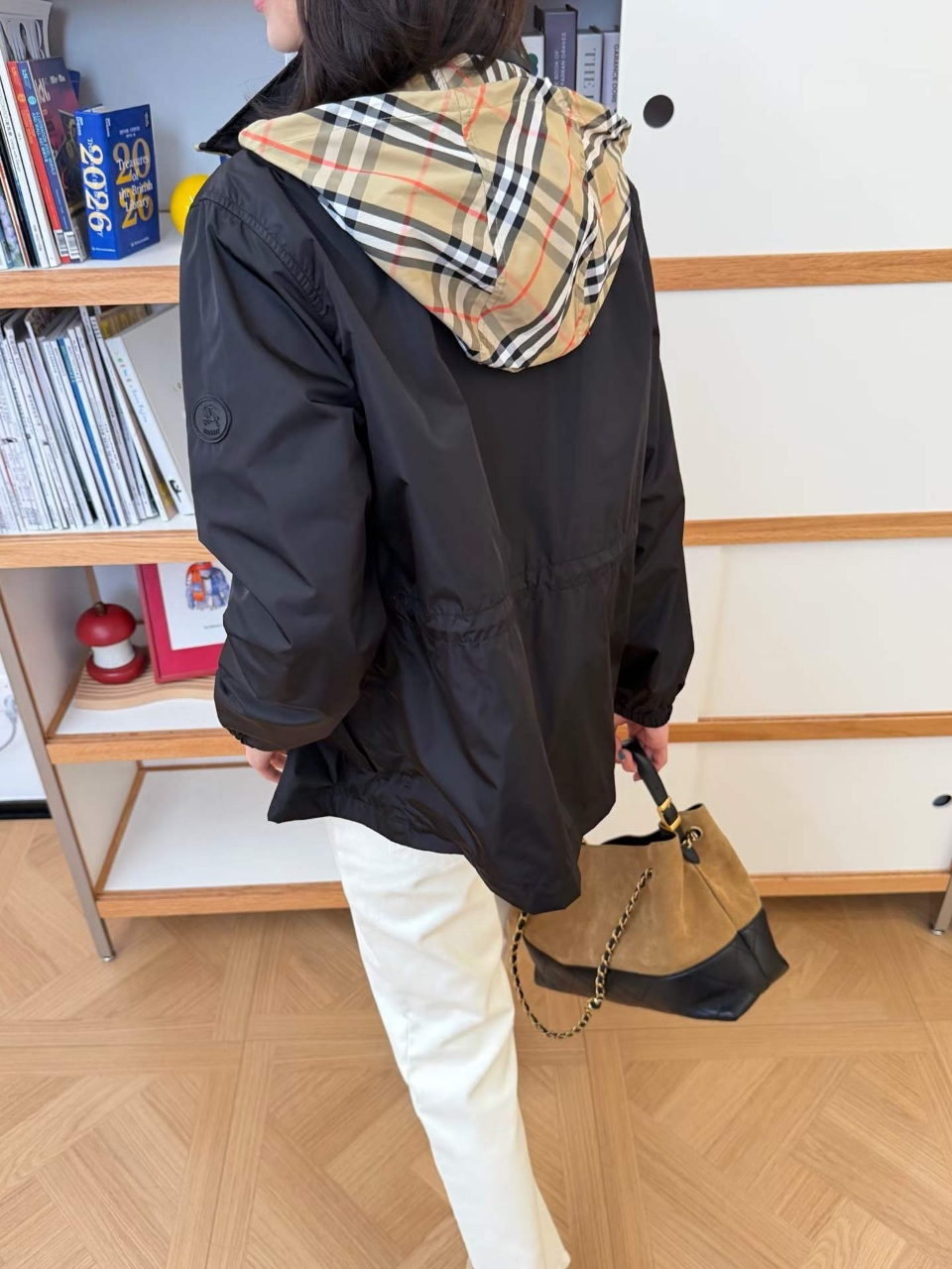 버버리 나일론 블랙풀 숏 파카