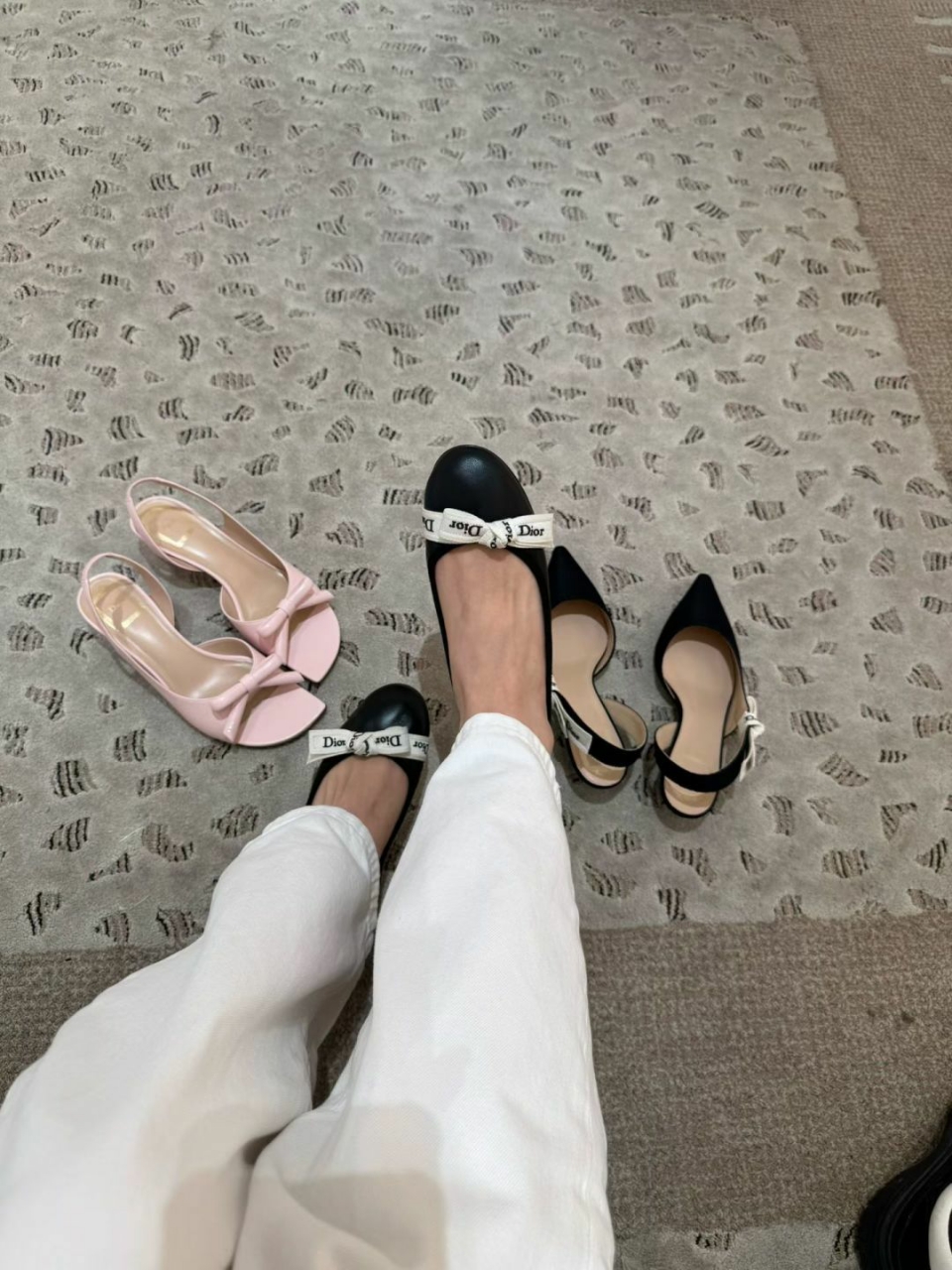 디올 자디올 발레 플랫슈즈