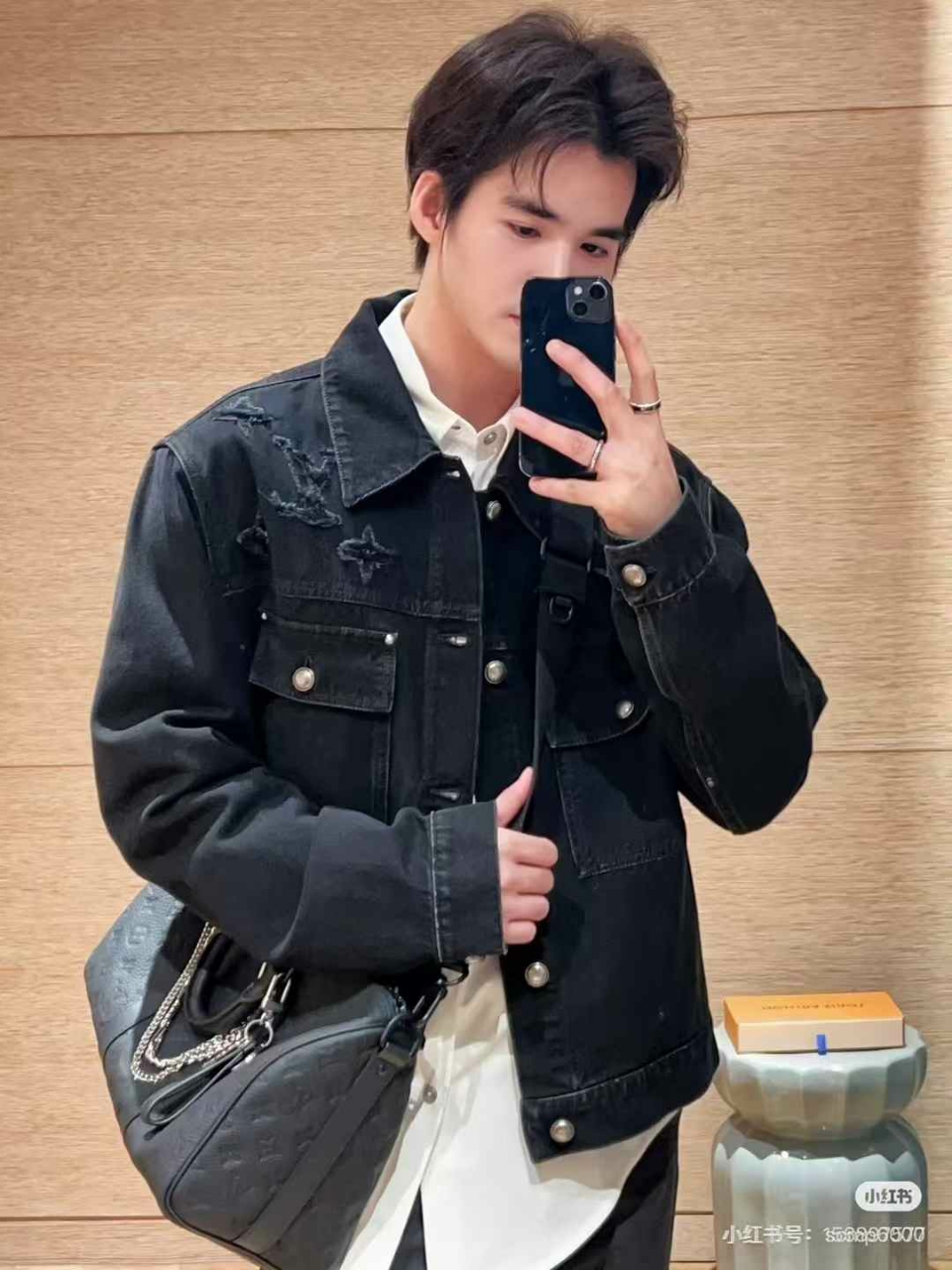 루이비통 데님 자켓