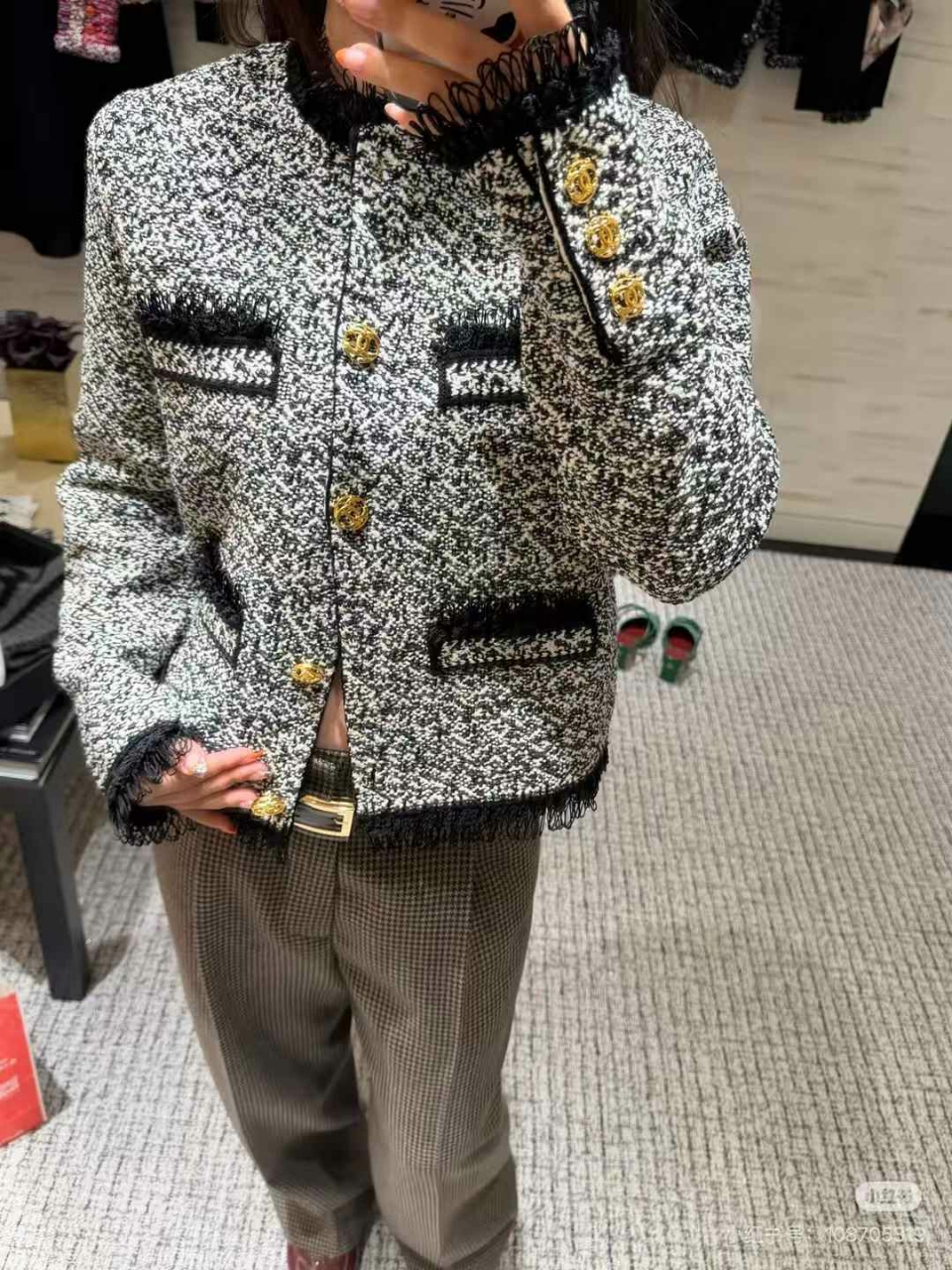 샤넬 트위드 자켓