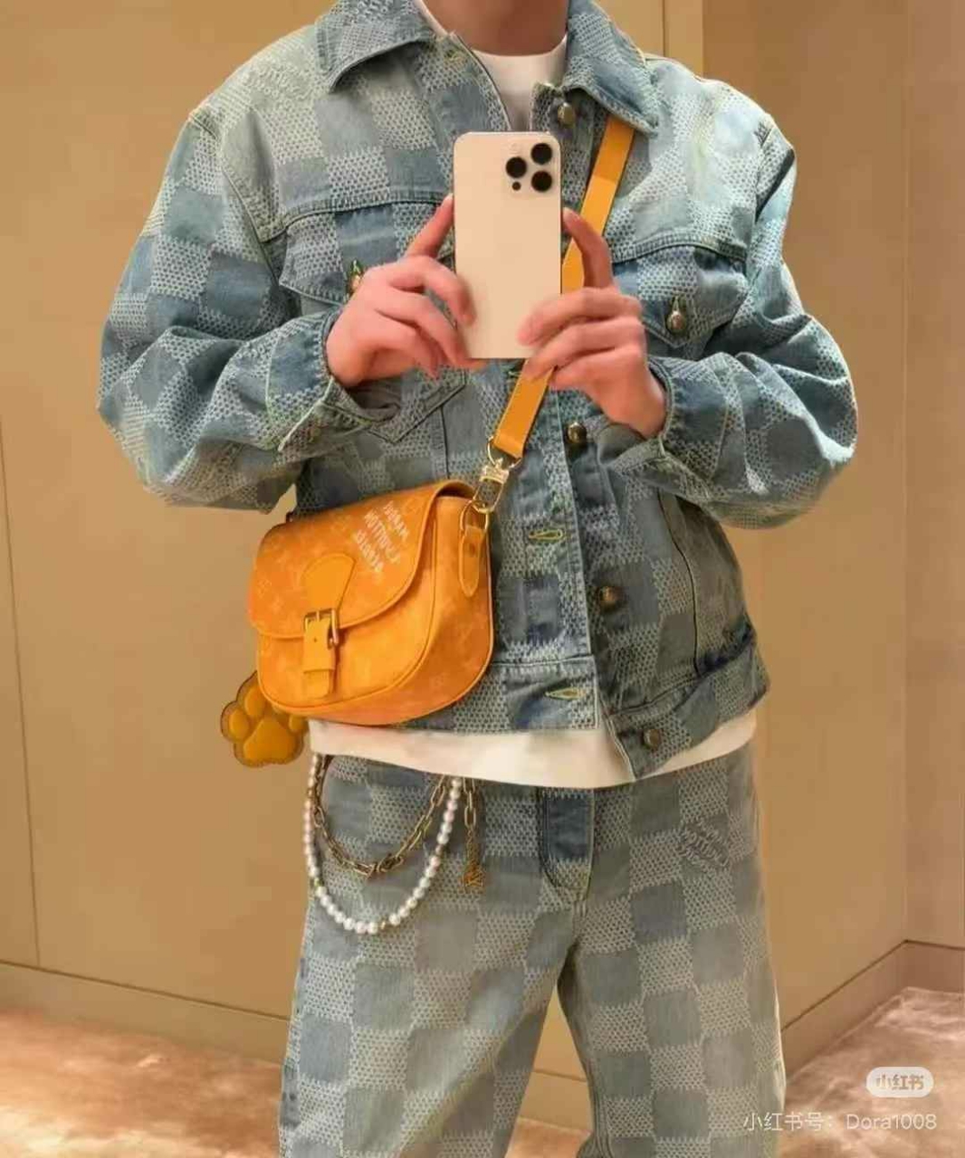 루이비통 다미에 엠브로이더드 데님 자켓