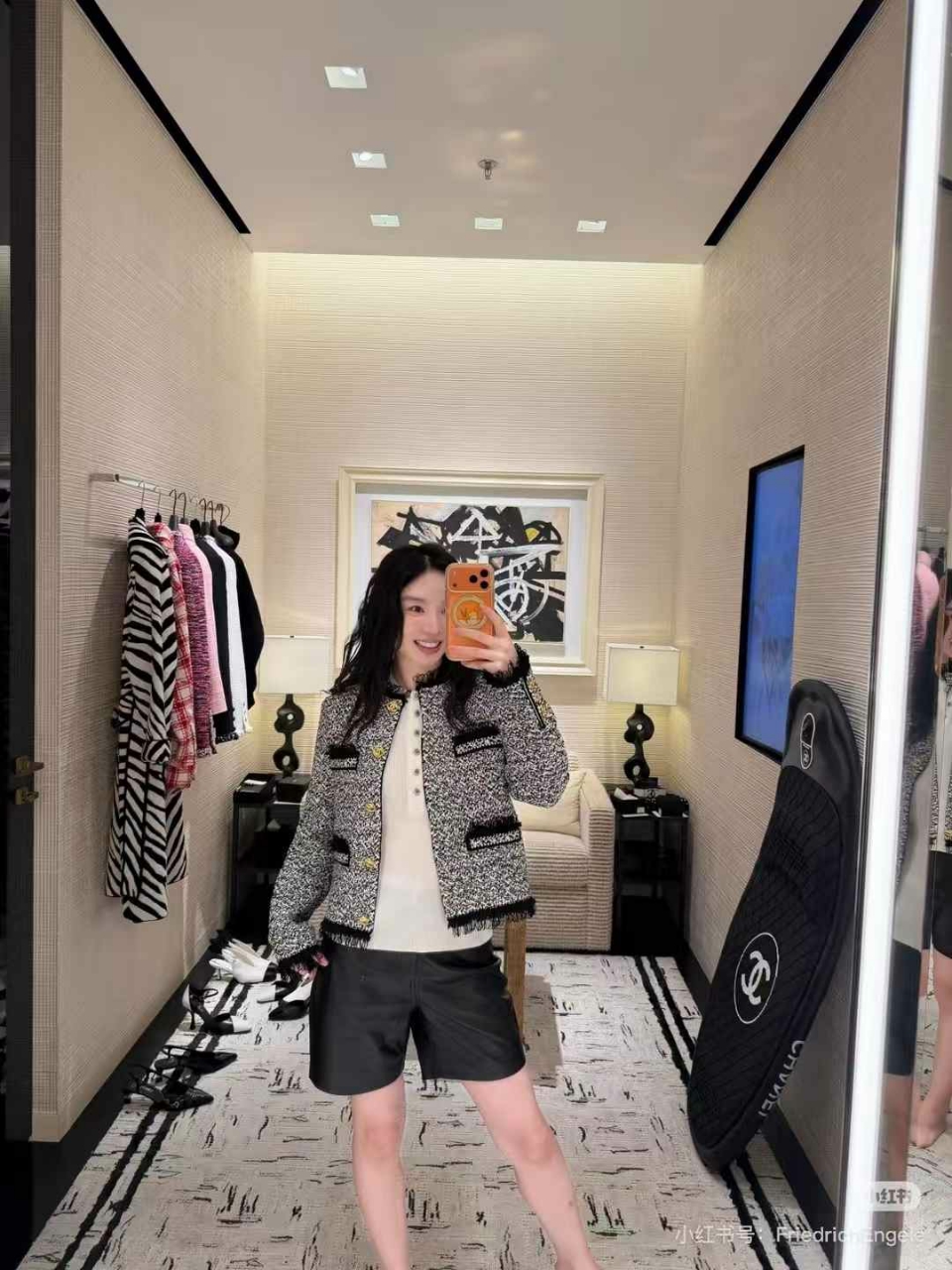 샤넬 트위드 자켓
