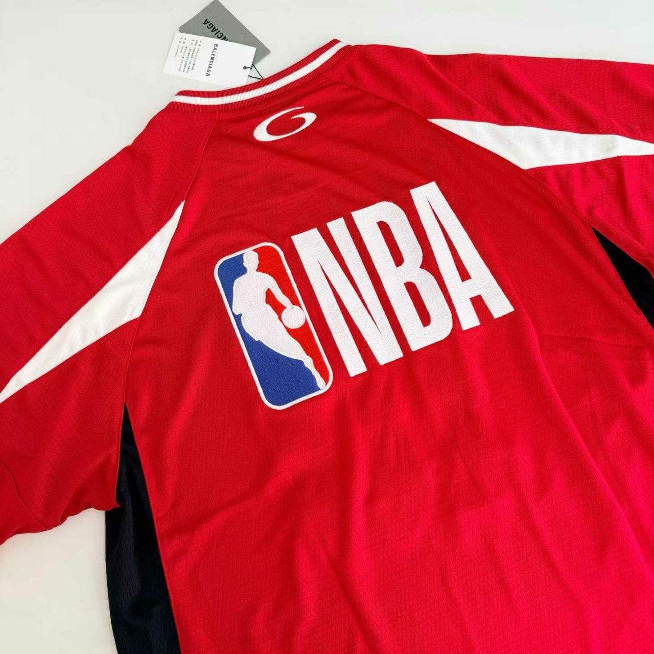 발렌시아가 NBA 오버사이즈 저지 티셔츠