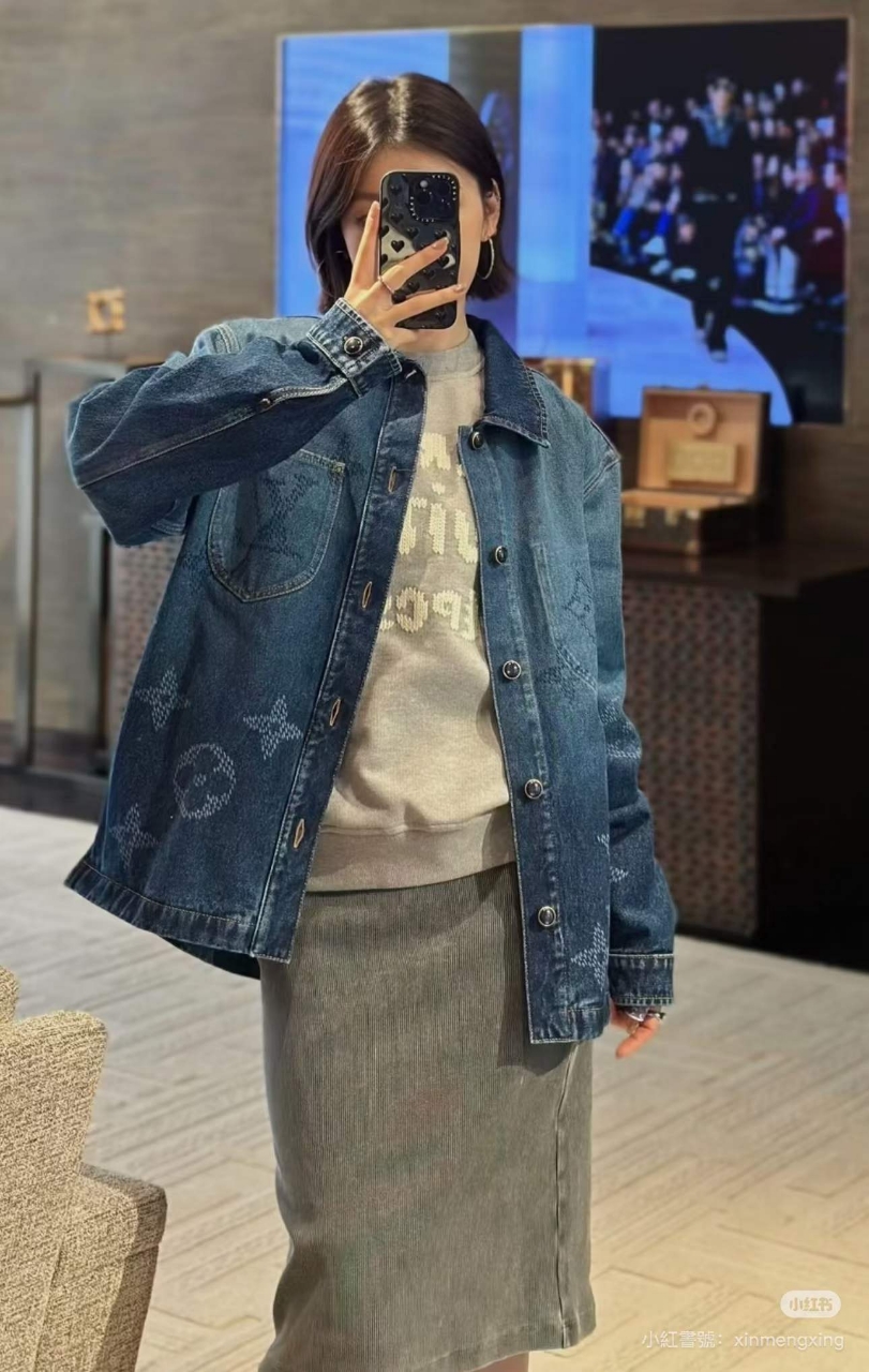 루이비통 데님 셔츠