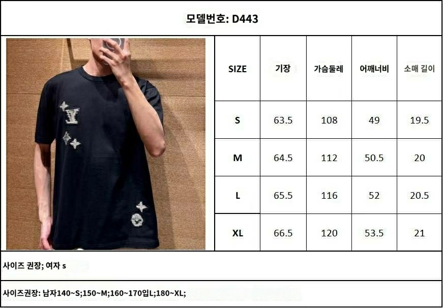 루이비통 엠브로이더드 시그니처 티셔츠