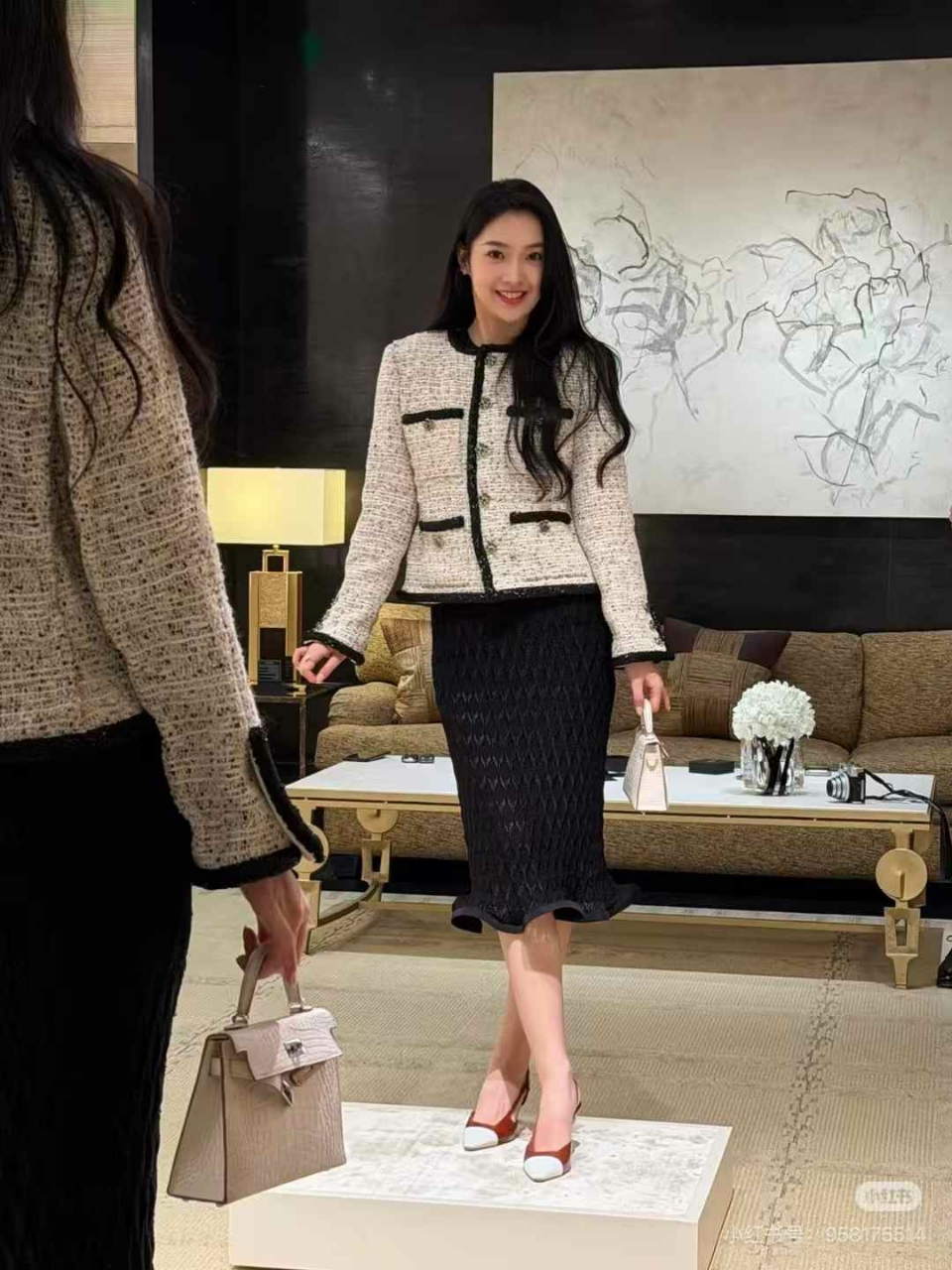 샤넬 트위드 자켓