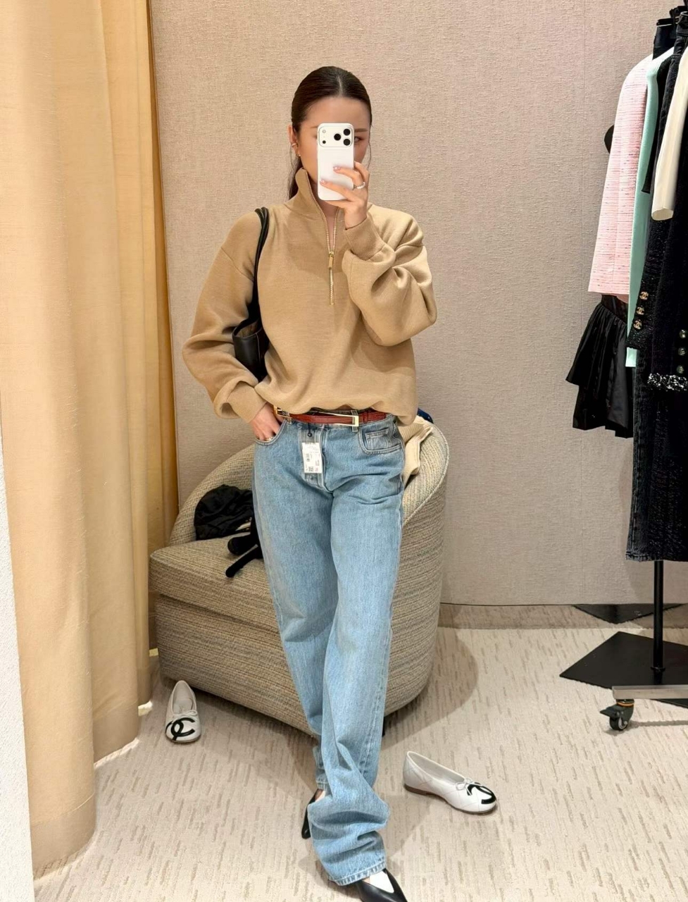 샤넬 26A 데님 진