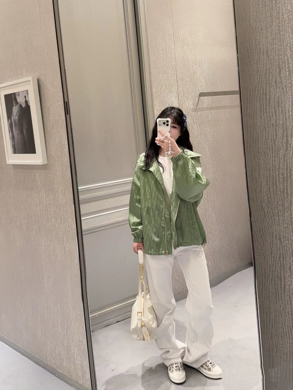 디올 오블리크 후드 자켓