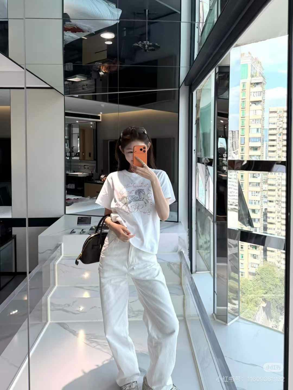 루이비통 홀스 코튼 저지 티셔츠