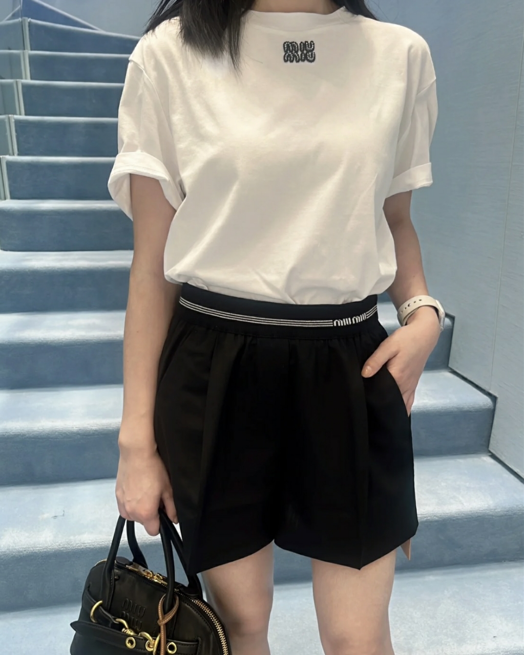 미우미우 밴딩 쇼츠