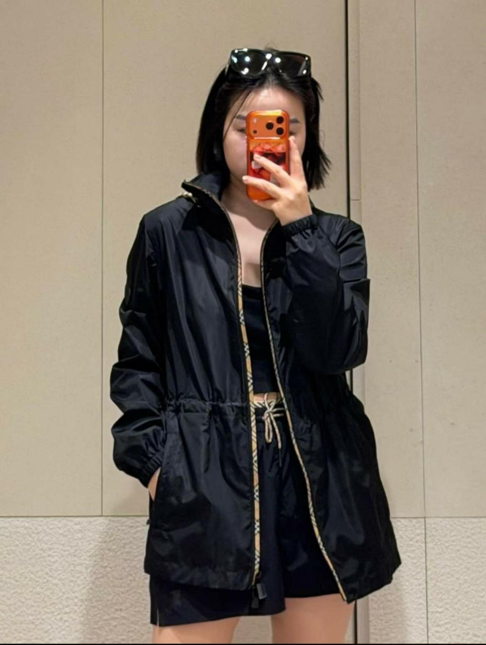버버리 나일론 블랙풀 숏 파카