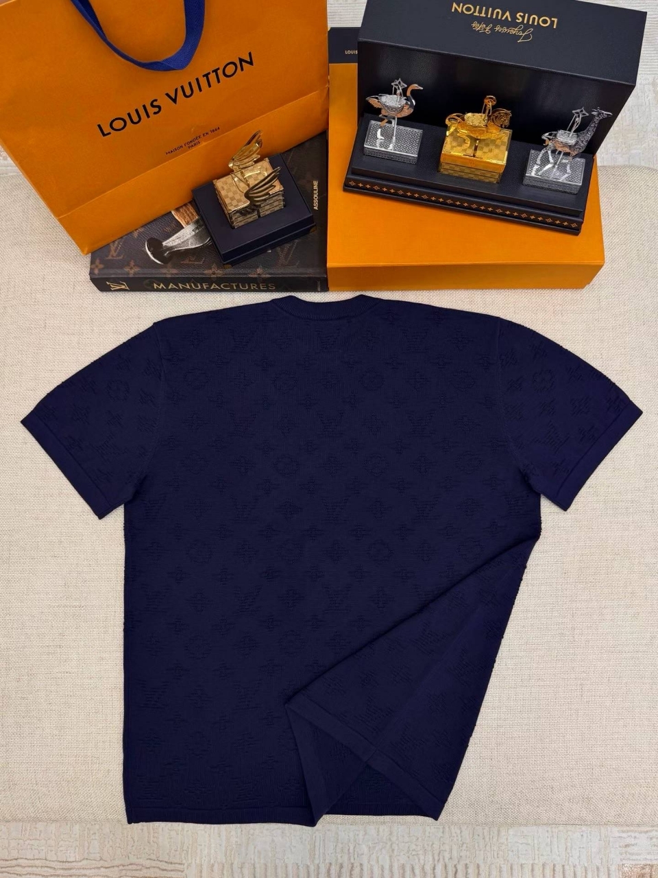 루이비통 모노그램 자카드 니트