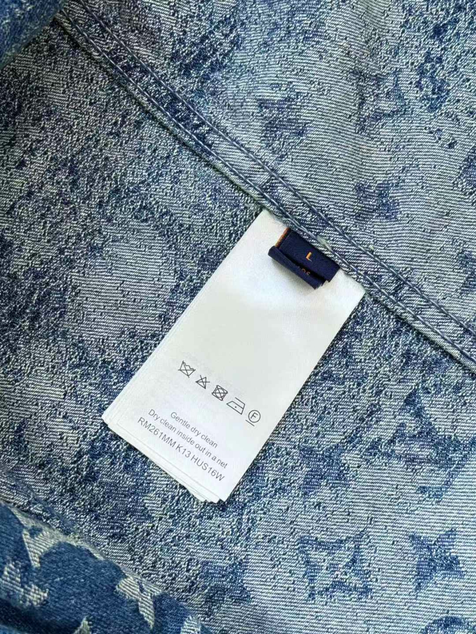 루이비통 모노그램 데님 반팔 셔츠