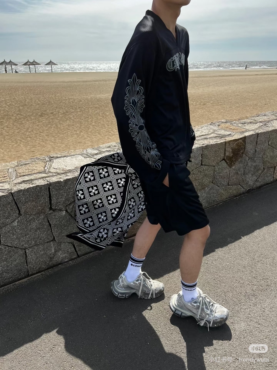 크롬하츠 메쉬 스타디움 롱슬리브 저지