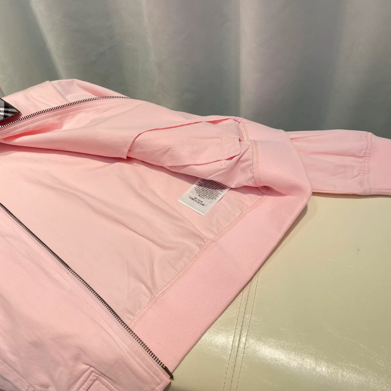버버리 체크 카라 자켓