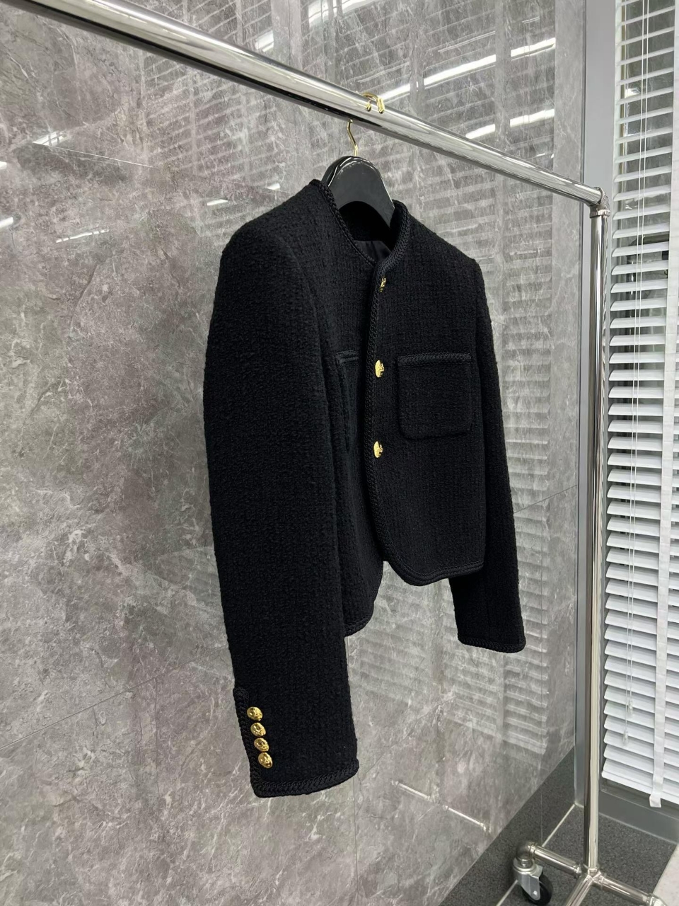 셀린느 샤세르 부클레 트위드 자켓