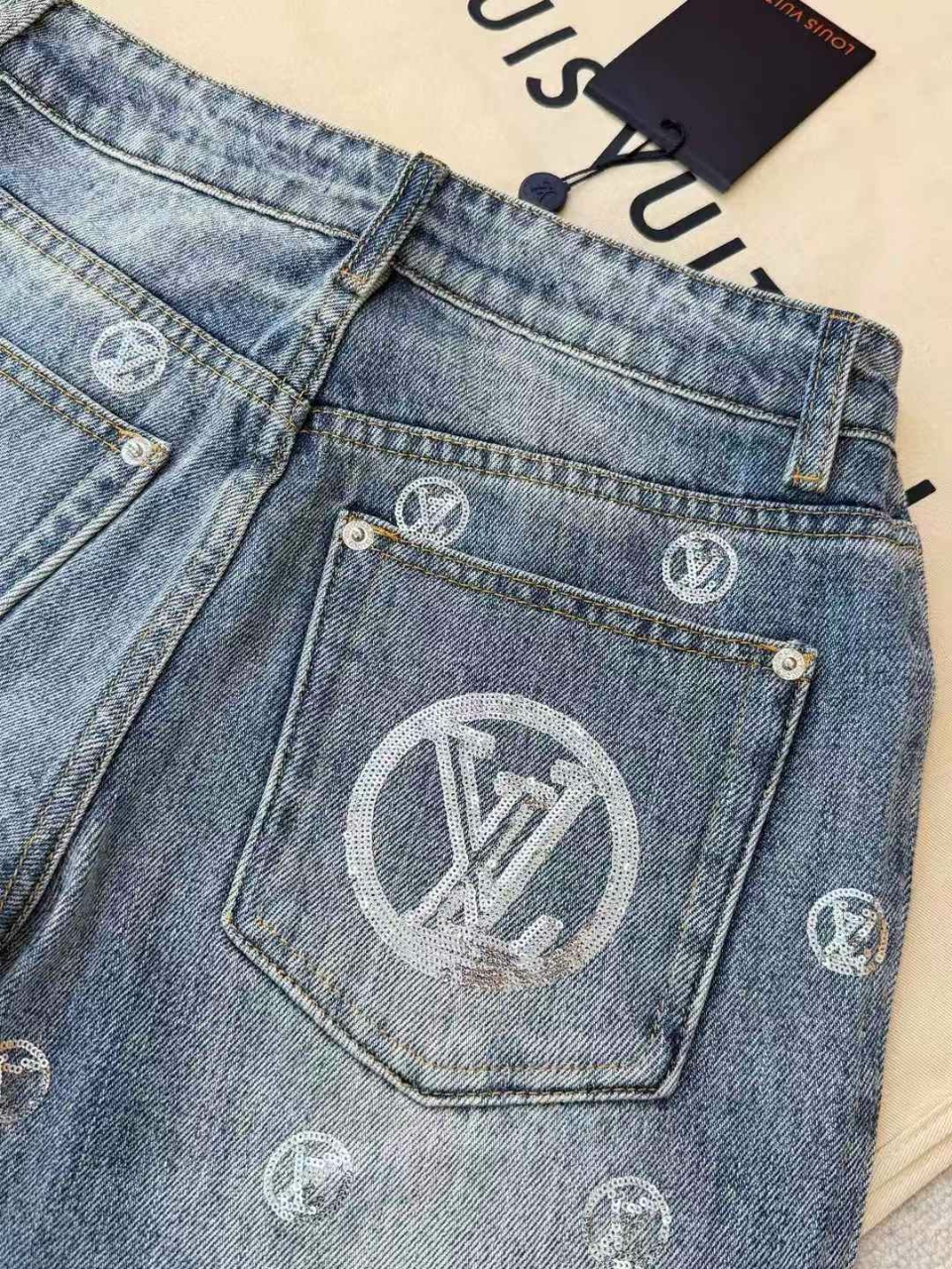 루이비통 LV SKI 데님 팬츠
