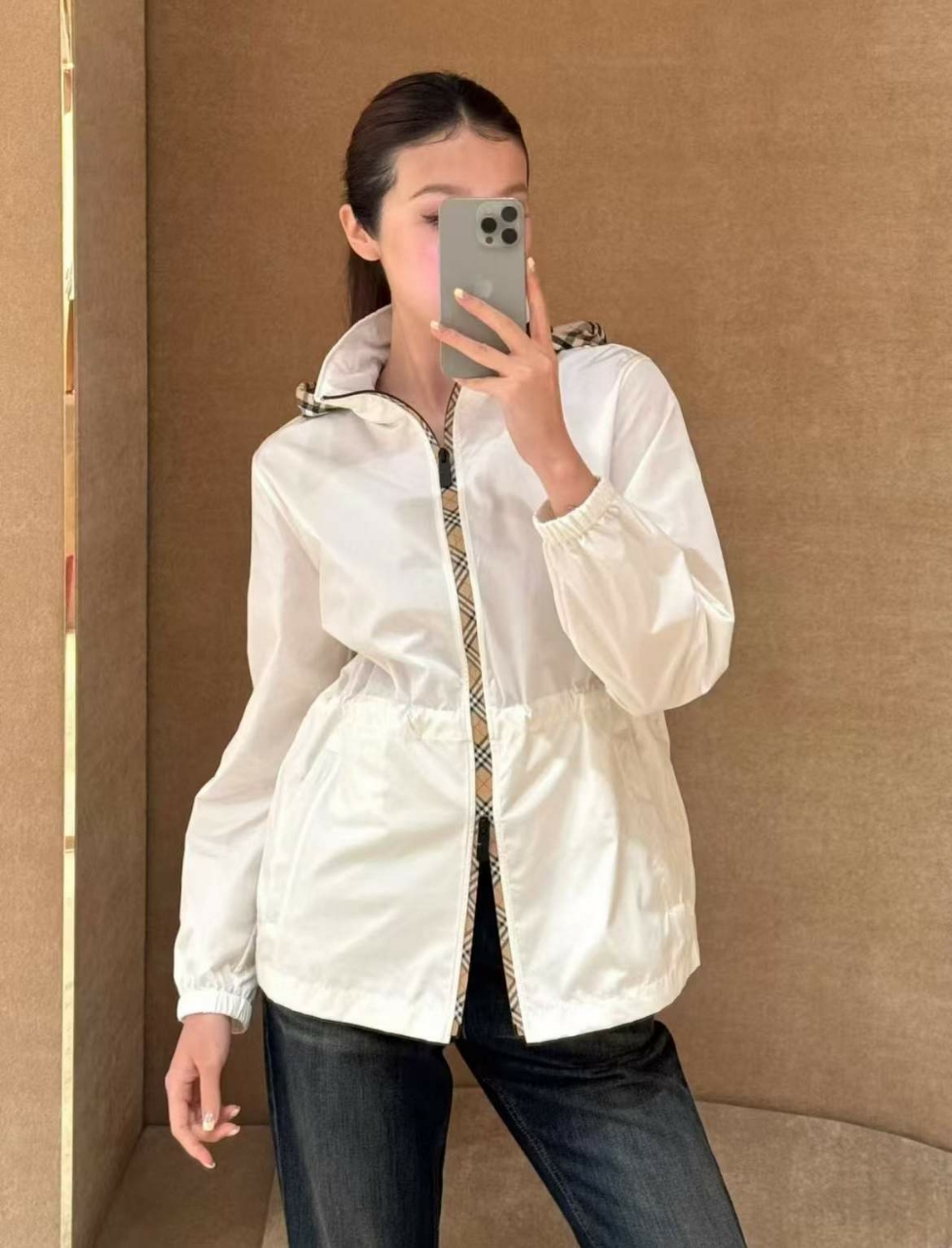 버버리 나일론 블랙풀 숏 파카