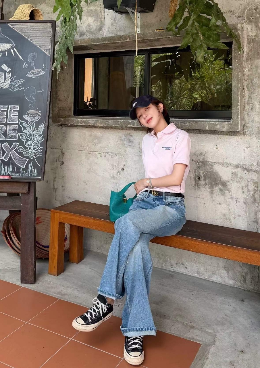 아크네스튜디오 자수 폴로셔츠
