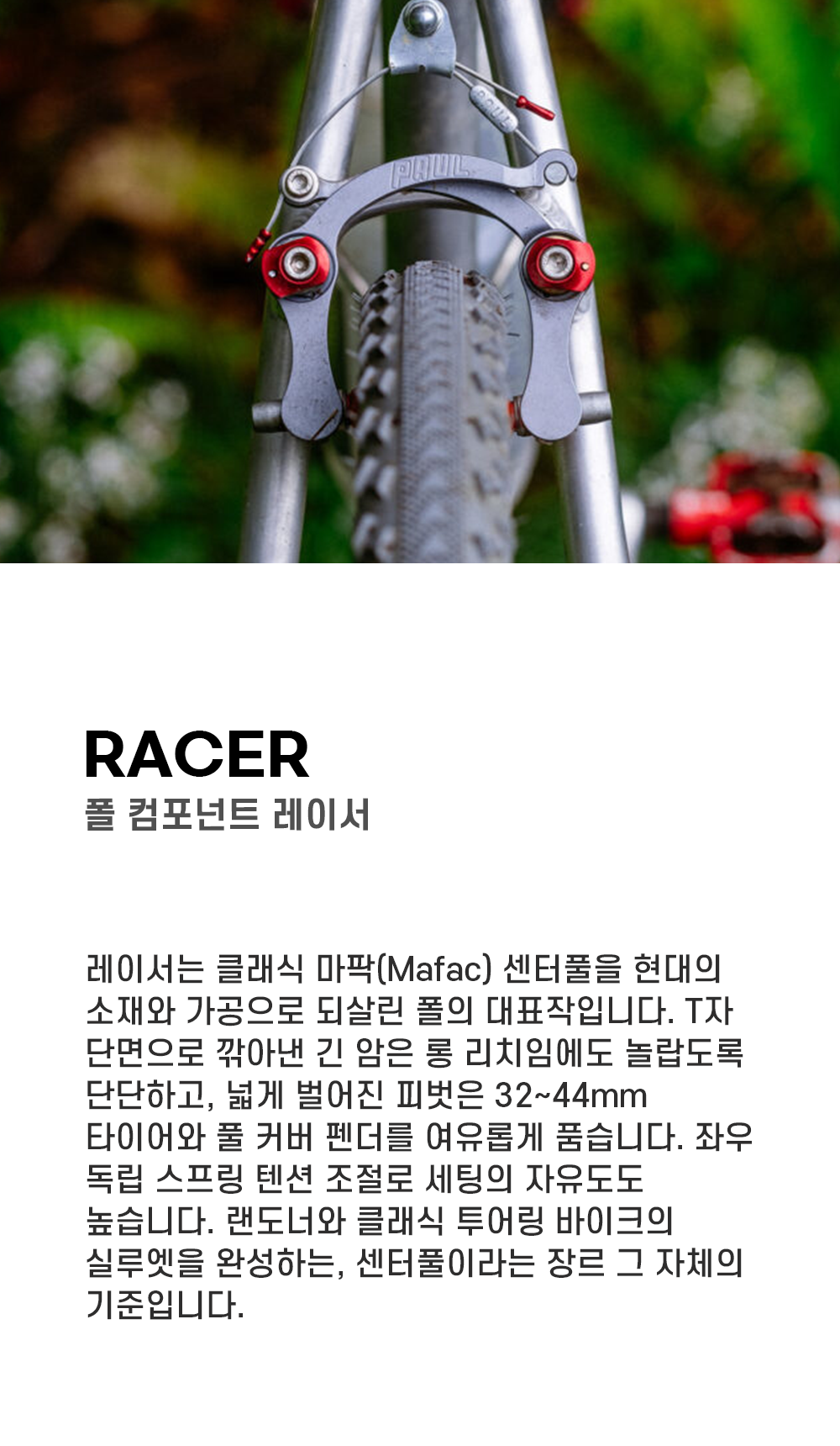 폴 컴포넌트 레이서 브레이크 폴리시드