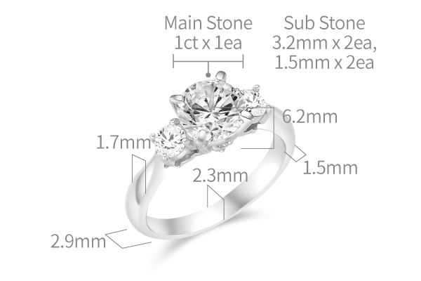 Lisianthus Blush Flower | 1.04ct (작업진행중)
