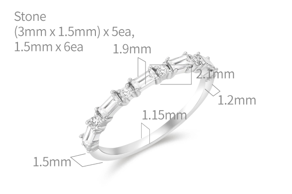 Starlit Baguette Veil 0.37ct | Fancy (진행중)