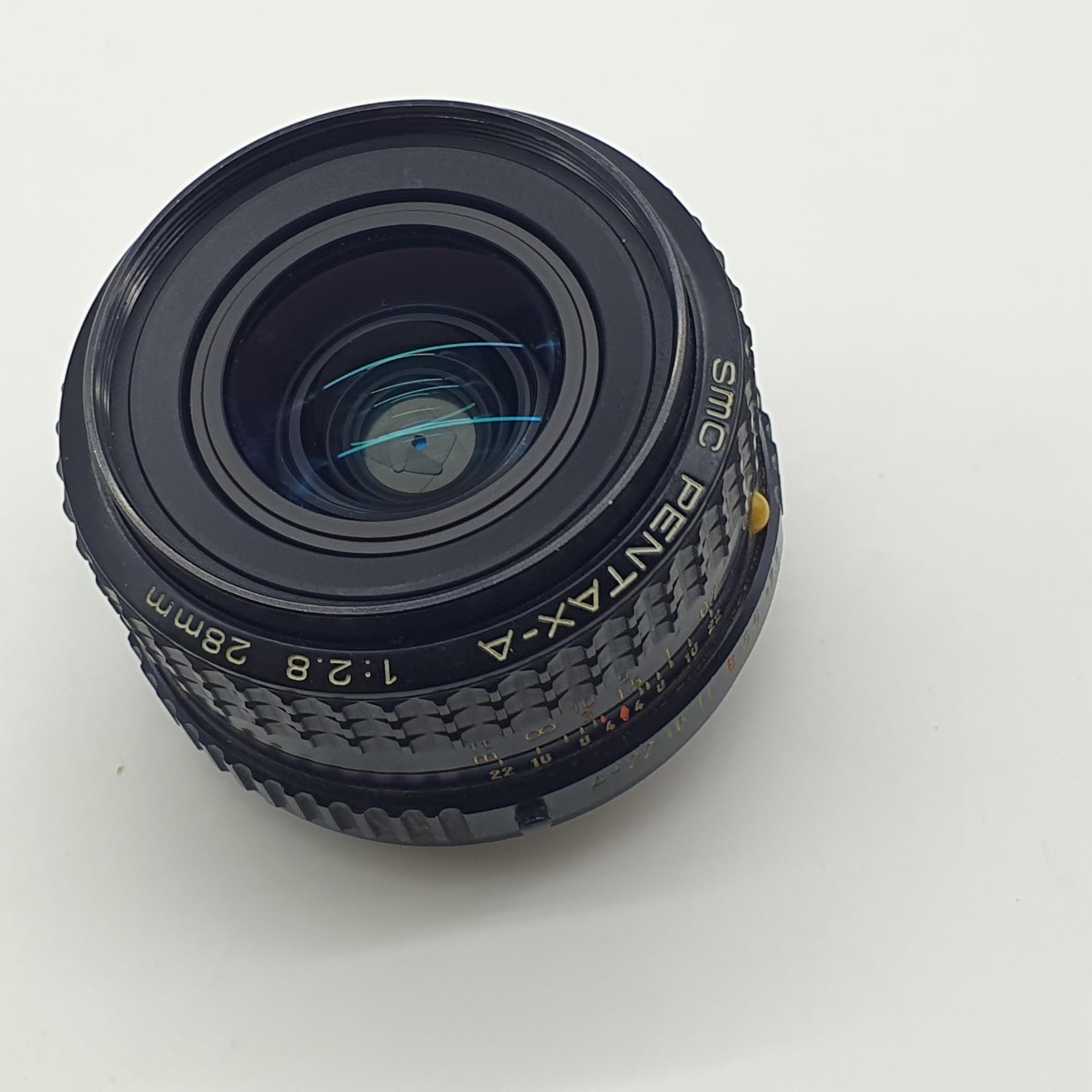 펜탁스 28mm 수동 MF 광각 필름카메라 렌즈 PK마운트