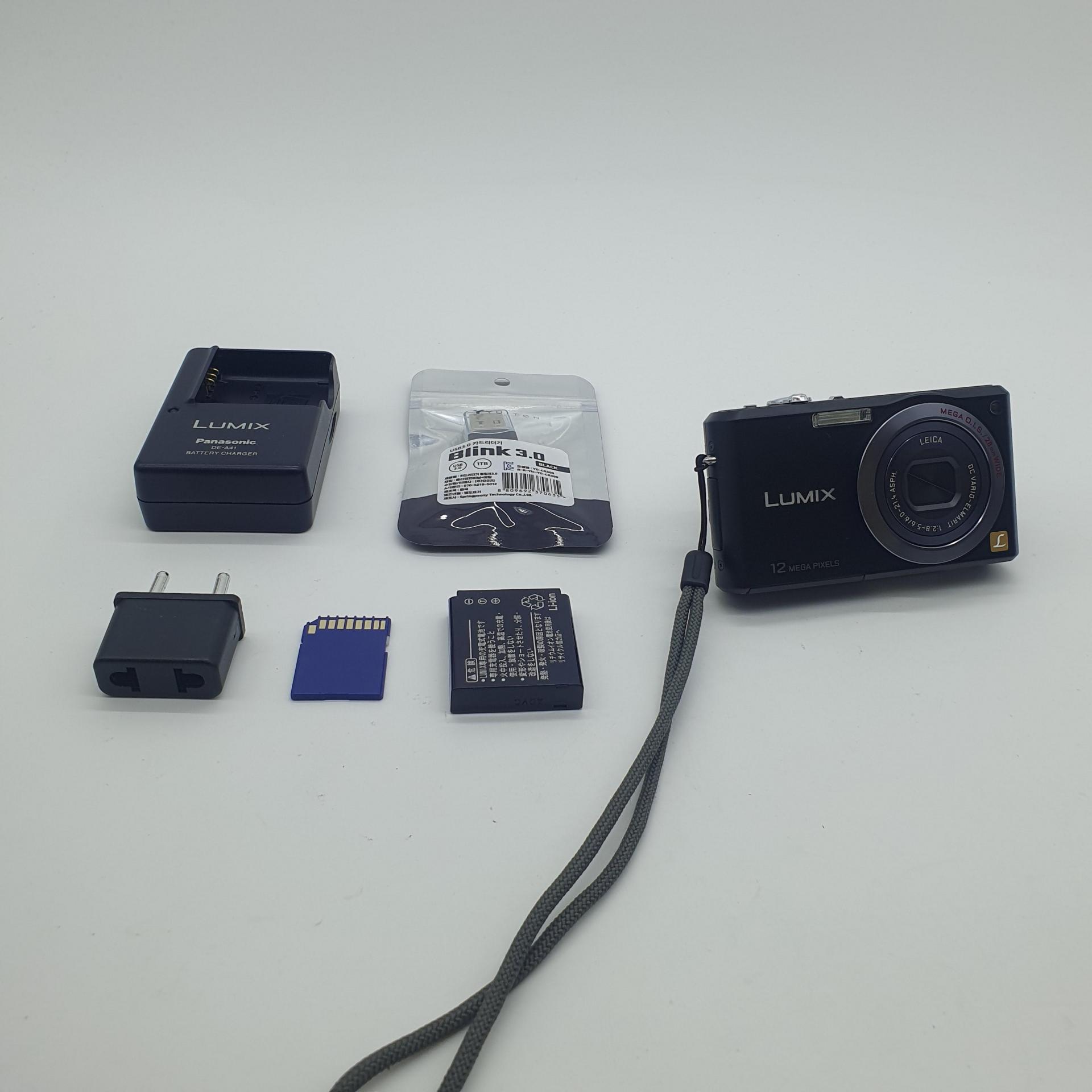 파나소닉 루믹스 DMC-FX100 민트급 매트블랙ㅣSD1GB 영어 ㅣ DMW-BCC12 (품번_DD970)