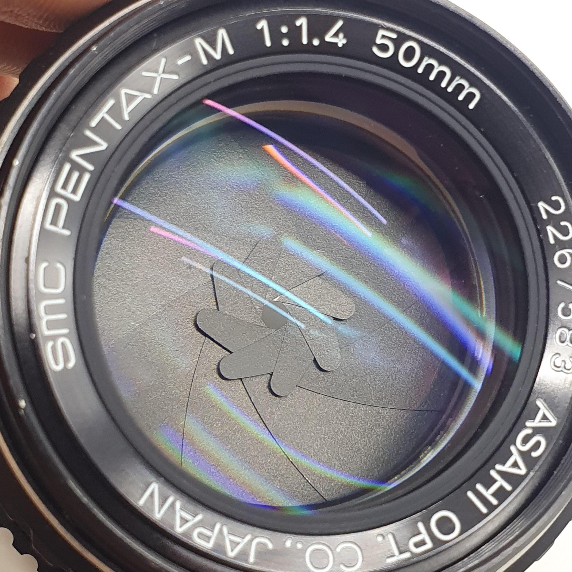 펜탁스 50mm F1.4 수동 MF SMC PK 마운트 렌즈