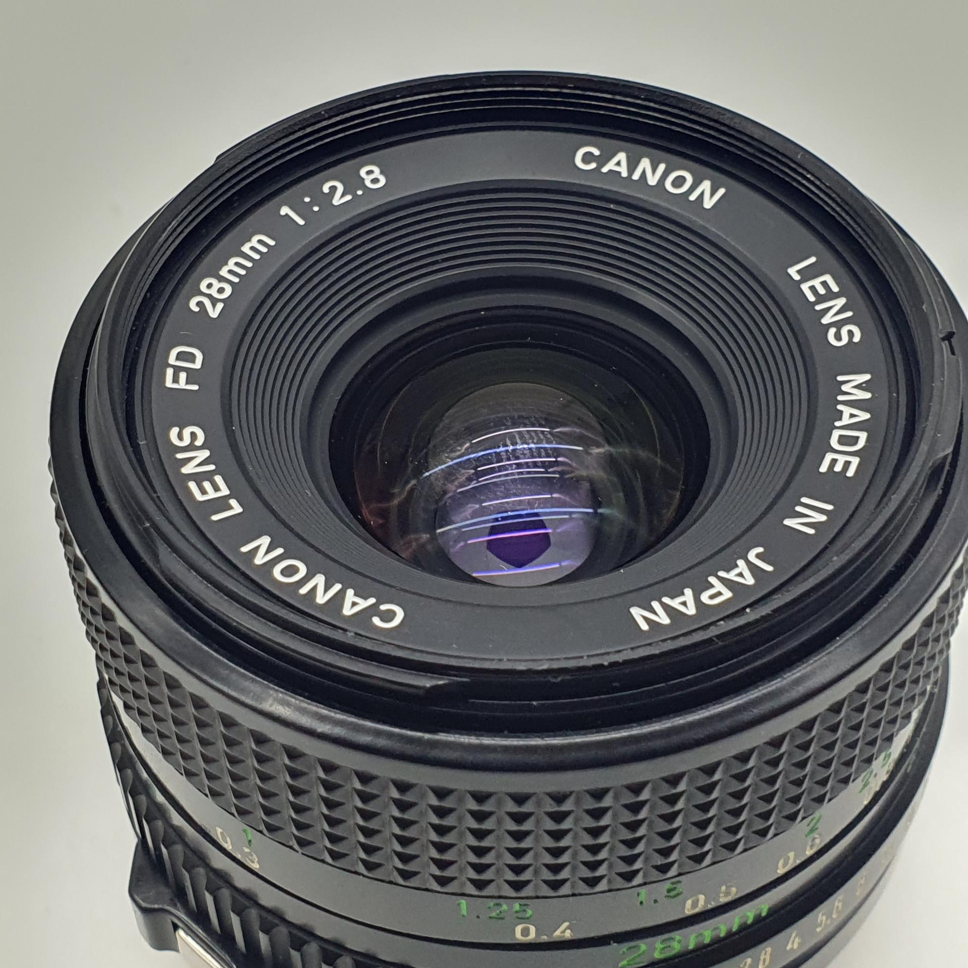 캐논 28mm 수동 MF FD 마운트 렌즈