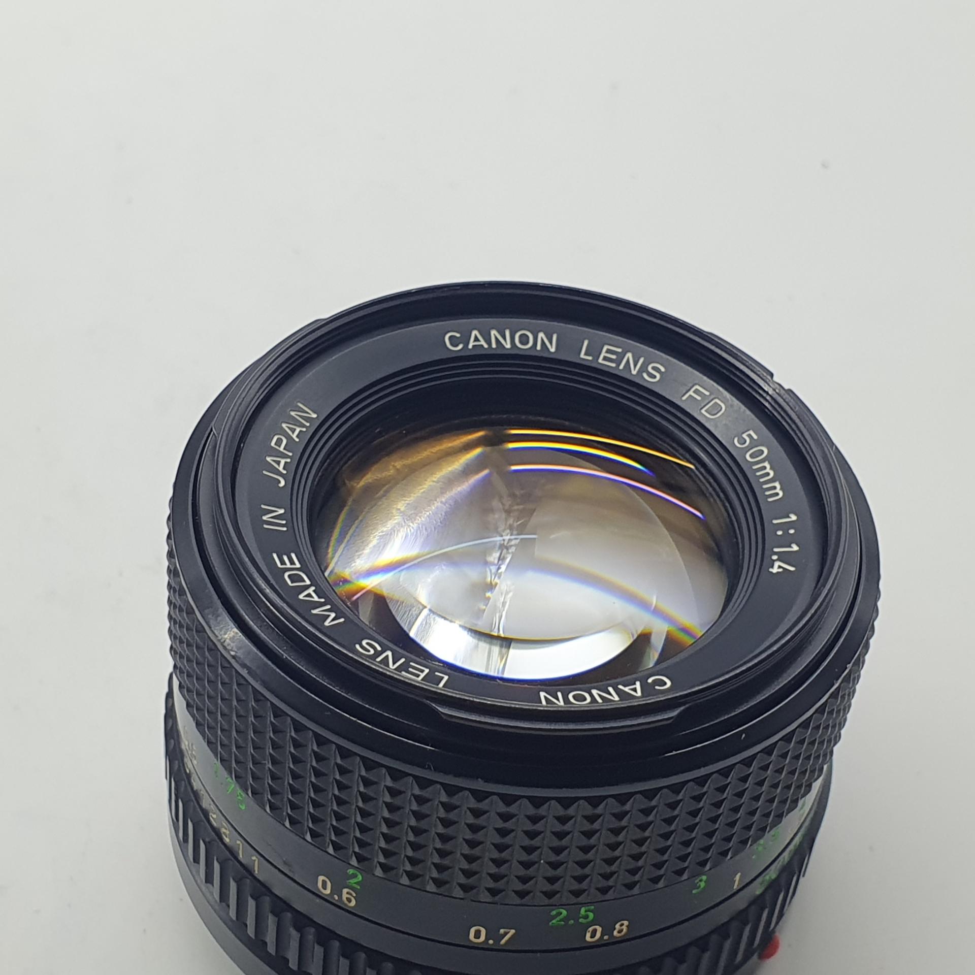 캐논 50mm 수동 MF F1.4 FD NFD 마운트 렌즈