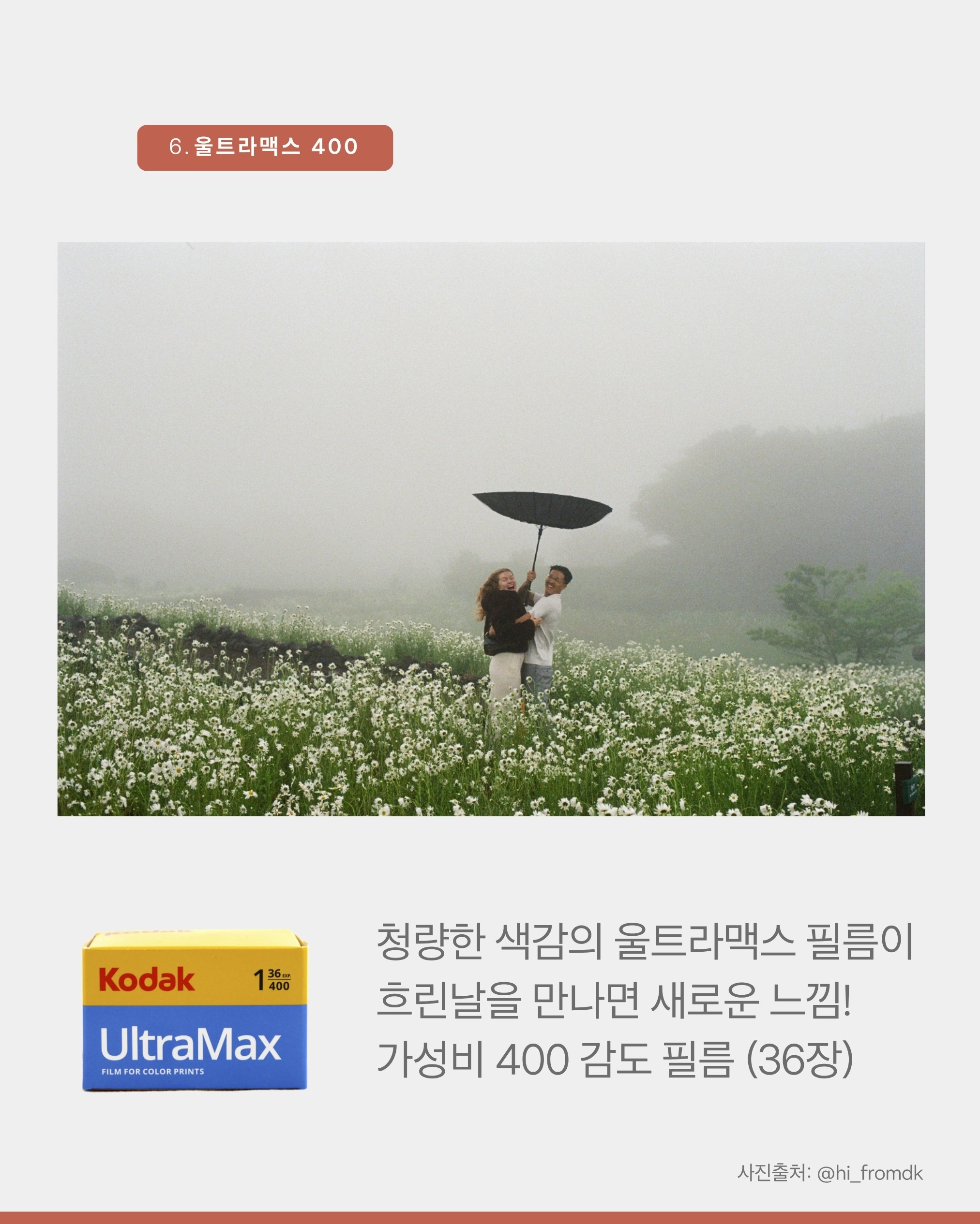 [엘리 큐레이션] 비 오는 날 8가지 필름 추천
