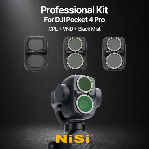 DJI Professional kit for DJI Pocket 4P including VND1-5 + Black Mist + CPL