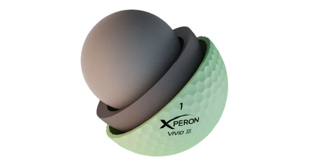 3피스 골프공은 마치 지구처럼 코어(핵), 맨틀, 겉면으로 나뉜다. /엑스페론 