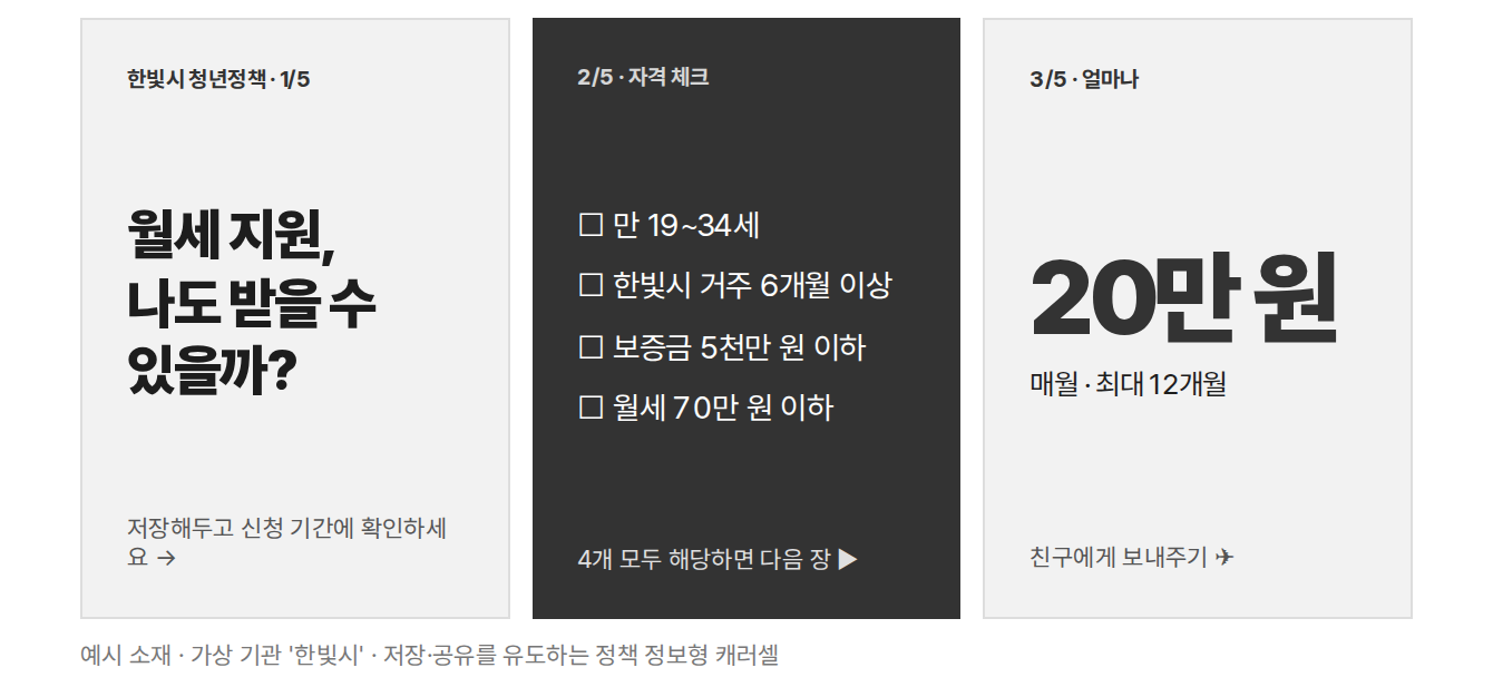 저장형 캐러셀 예시 소재