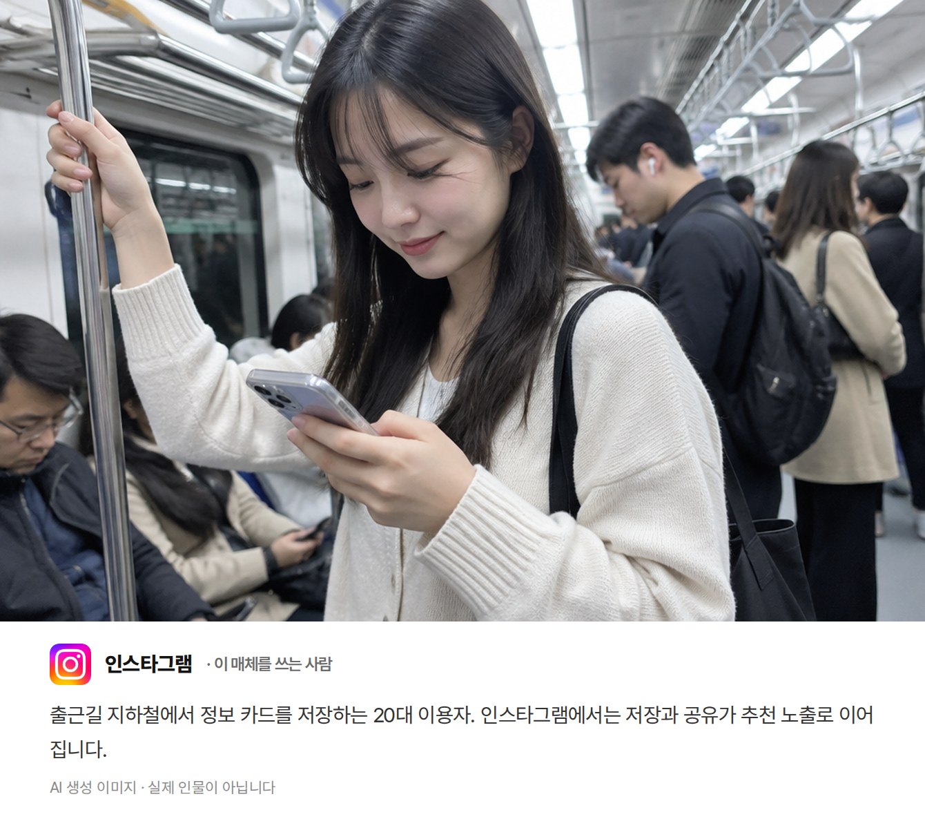 인스타그램을 쓰는 사람